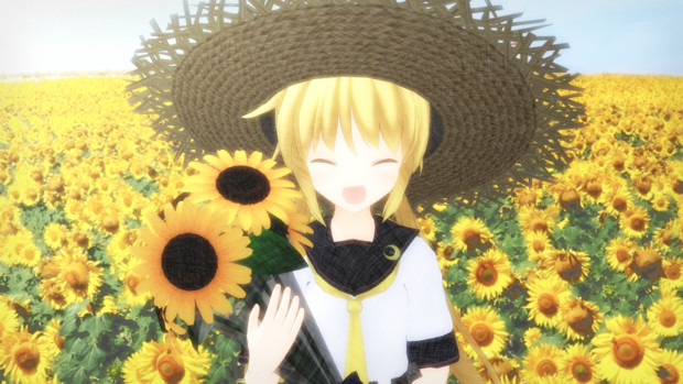 向日葵の少女 六花p さんのイラスト ニコニコ静画 イラスト