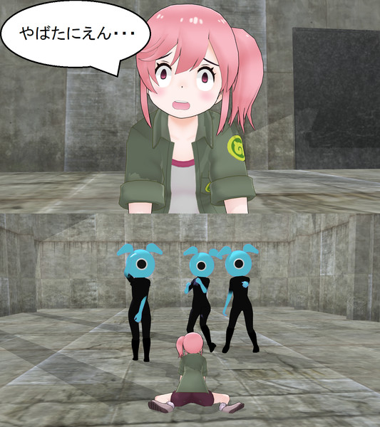 Mmd 菜々ちゃんdeやばたにえん Ririli さんのイラスト ニコニコ静画 イラスト