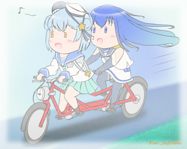 艦これ 青い風になって 五月雨 サミュエル B ロバーツ つヴぁい さんのイラスト ニコニコ静画 イラスト