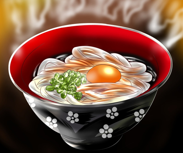 伊勢うどん 初めて食べた時はふわふわした食感に驚いたけどなかなか美味しかったです 朱きつね さんのイラスト ニコニコ静画 イラスト