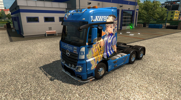 Ets2ではじめてのスキン作成 牛乳ごはん さんのイラスト ニコニコ静画 イラスト