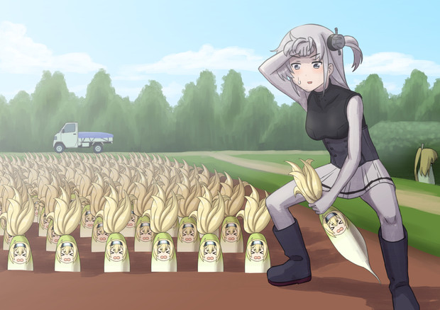 畑仕事をする涼月 みすみ さんのイラスト ニコニコ静画 イラスト
