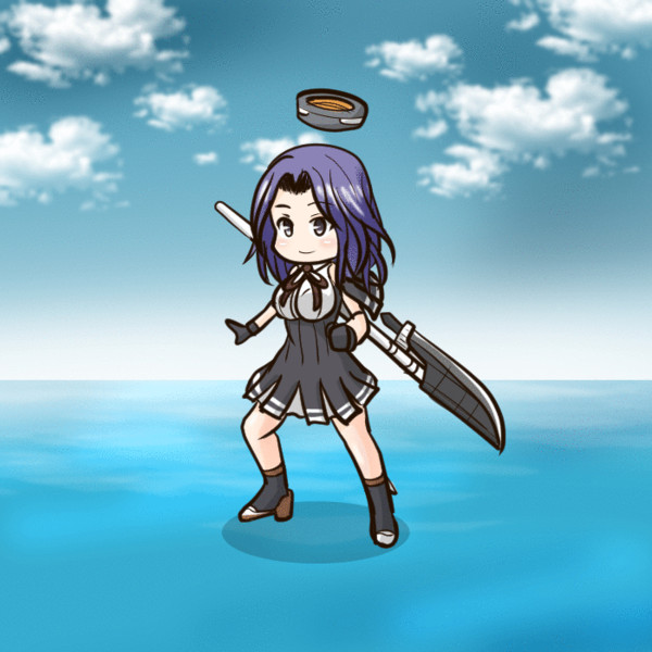 薙刀をかっこよく振り回す龍田さん Morita さんのイラスト ニコニコ静画 イラスト