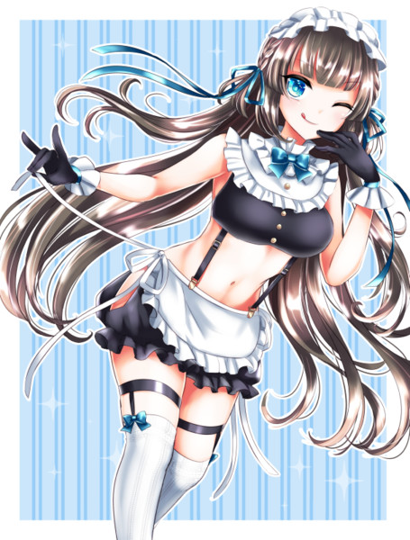 アニメ風手描き水着イラスト クリエイティブRPG 蒼空のフロンティア - イラスト -