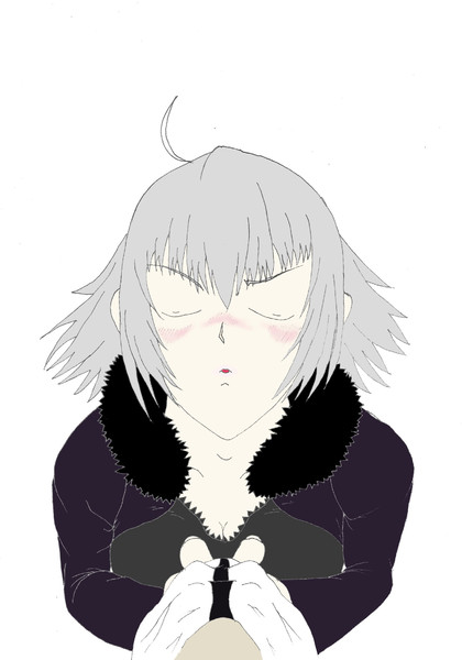 Fgo キス顔の練習で新宿のジャンヌ オルタ描いてみた ターニャ さんのイラスト ニコニコ静画 イラスト
