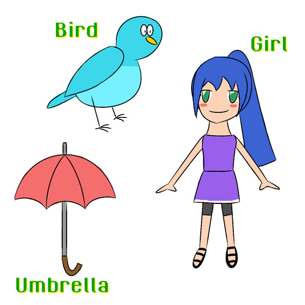 BUG (Bird, Umbrella, Girl)