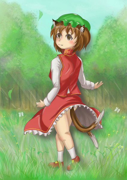 振り向きざまの橙 Tarou さんのイラスト ニコニコ静画 イラスト