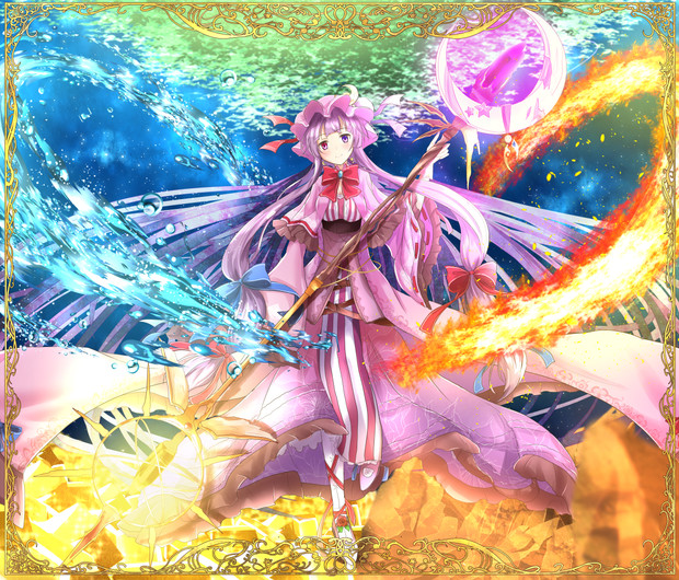 火 水 木 金 土 日 月を操る程度の能力 Ram さんのイラスト ニコニコ静画 イラスト