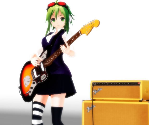 【6月9日】GUMI★ROCK【ロックの日】 / モリ男 さんのイラスト ニコニコ静画 (イラスト)