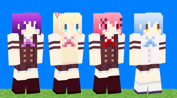 Minecraft こみっくがーるずスキン わむわむ さんのイラスト ニコニコ静画 イラスト