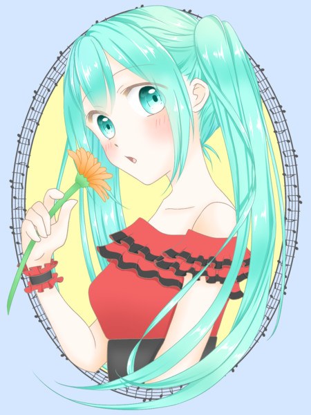 花もちミク Cocchi さんのイラスト ニコニコ静画 イラスト