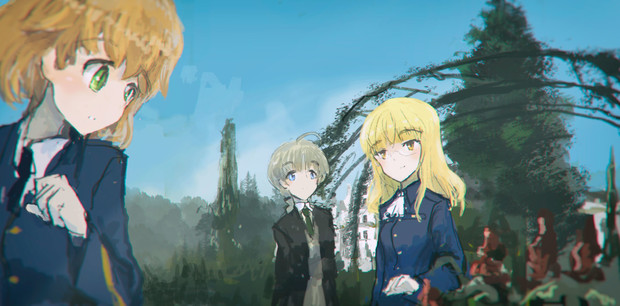 アメリーとリーネとペリーヌ Cab さんのイラスト ニコニコ静画 イラスト