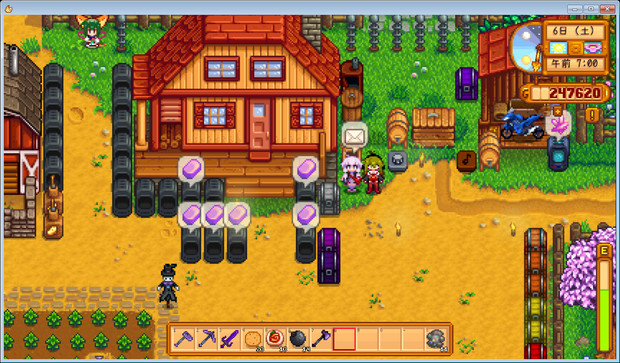 Stardewvalleyで結月ゆかりが郵便配達人に就職するmod Marupon さんのイラスト ニコニコ静画 イラスト