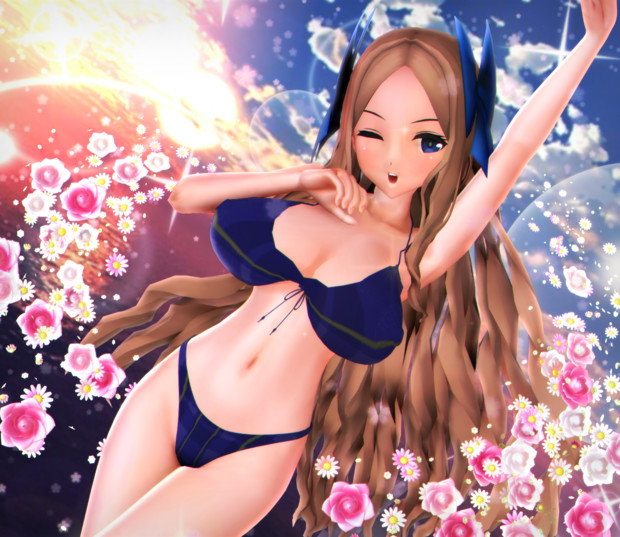 朝ビキニ 朝風編 朝姫の魅惑のビキニ 海冥 さんのイラスト ニコニコ静画 イラスト