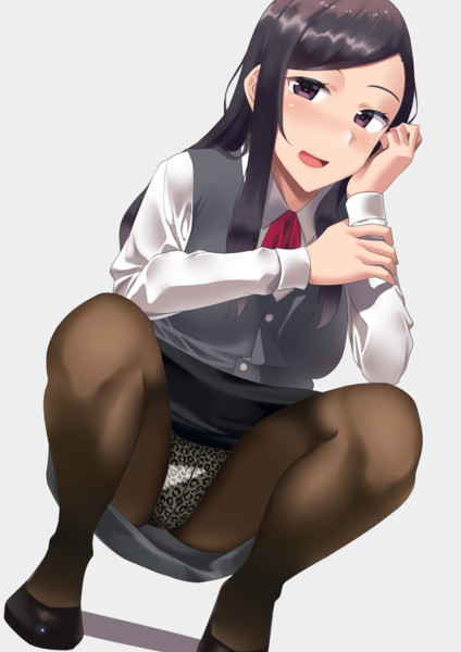 しゃがみol 緑茶みち さんのイラスト ニコニコ静画 イラスト