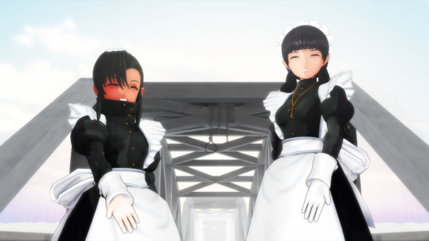 【まめる式ブラクラ静画展】「さあ、若様」(MMDブラック・ラグーン)