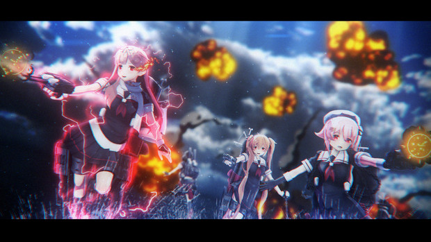 Mmd 戦場の艦娘 Ver2 艦隊これくしょん ニコニコ静画 イラスト