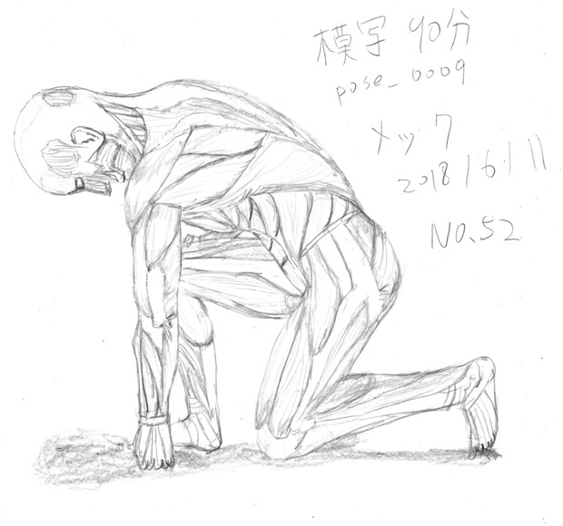 模写 30秒ドローイング009no 52 メックリンガー さんのイラスト ニコニコ静画 イラスト