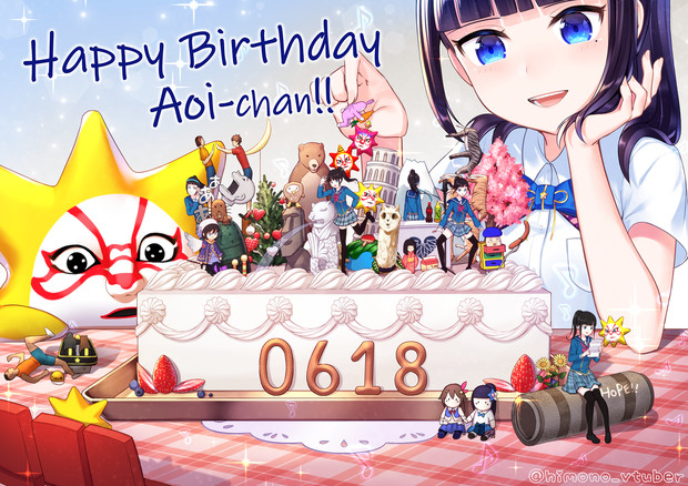 富士葵生誕祭18 乾物ひもの Vtuber さんのイラスト ニコニコ静画 イラスト