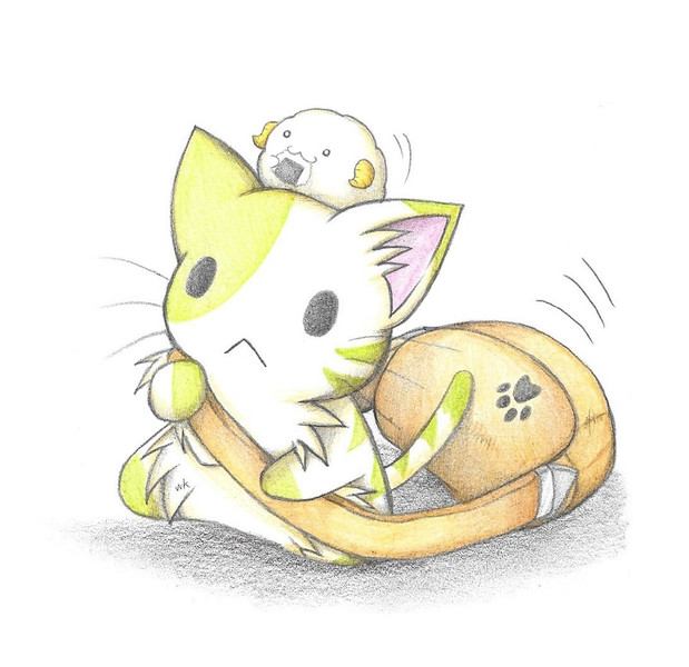 お出かけにゃんこ わにねこwithくまこ さんのイラスト ニコニコ静画 イラスト