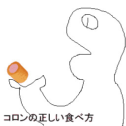 Gifアニメ コロンの正しい食べ方 新ドナp さんのイラスト ニコニコ静画 イラスト