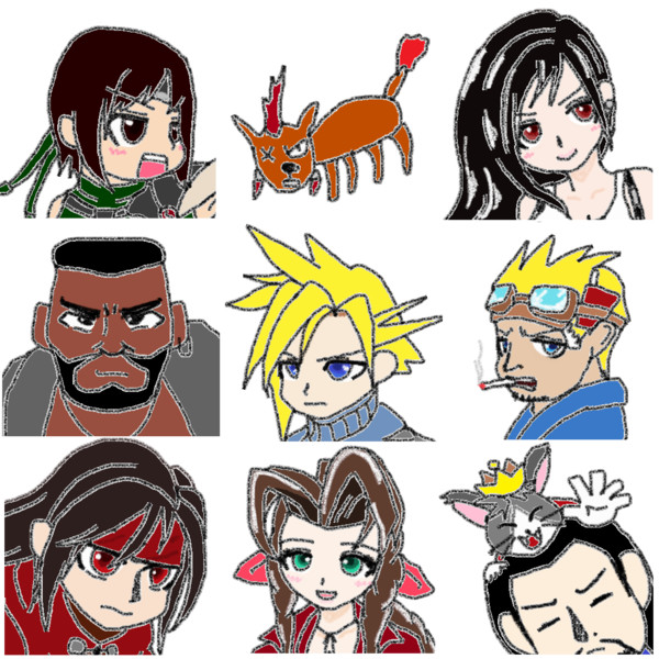 Ff7 デフォルメキャラ Shelfall 2代目 さんのイラスト ニコニコ静画 イラスト