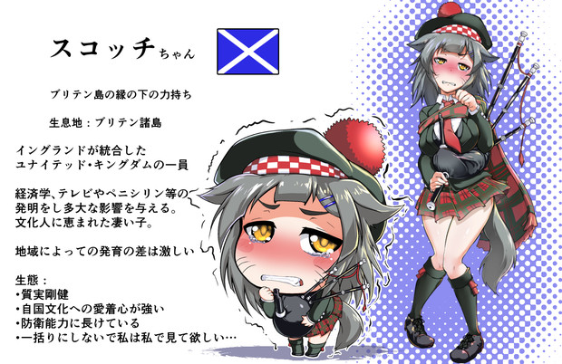 スコッチちゃん スコットランド 龍トウ さんのイラスト ニコニコ静画 イラスト