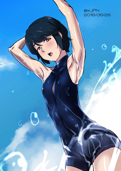 フロントジッパー水着深雪 Vii さんのイラスト ニコニコ静画 イラスト