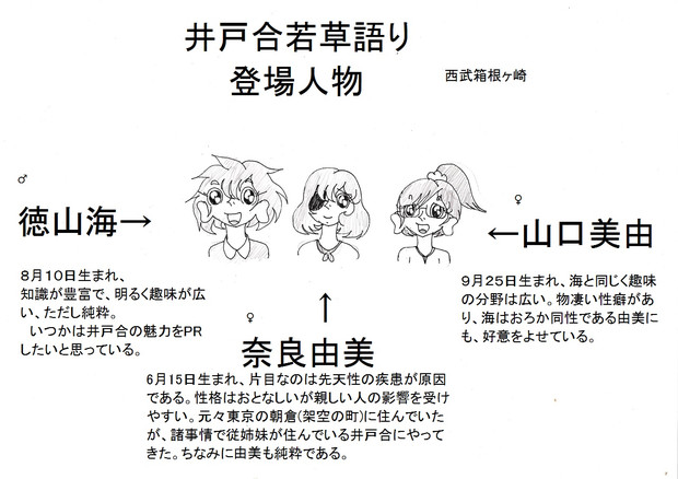 井戸合若草語り 関東清流物語 5 登場人物 西武箱根ヶ崎 さんのイラスト ニコニコ静画 イラスト