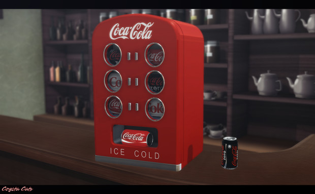 KBC22コカコーラレトロ自動販売機 / Per0xygen さんのイラスト KBC22コカコーラレトロ自動販売機 / Per0xygen さんのイラスト