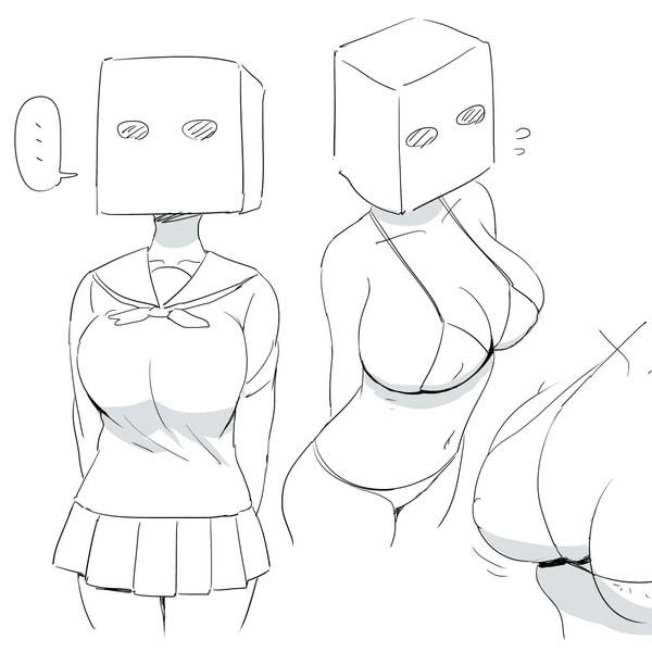 顔は隠してるけどエロイ体娘 ケム さんのイラスト ニコニコ静画 イラスト