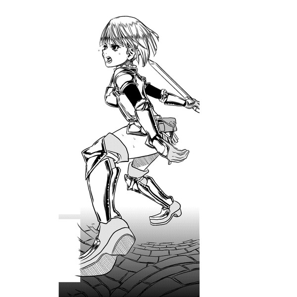 モノクロ女戦士 Hamunida さんのイラスト ニコニコ静画 イラスト
