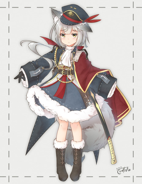 もふもふの軍服ケモ娘 こーりー Coreytaiyo さんのイラスト ニコニコ静画 イラスト