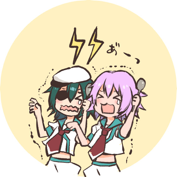 アイスたべてキーンってなる木曾と多摩 ミト 狼の皮をかぶった羊姫連載中 さんのイラスト ニコニコ静画 イラスト