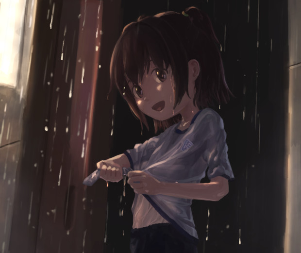 雨濡れ体操着みりあちゃん いくみ さんのイラスト ニコニコ静画 イラスト