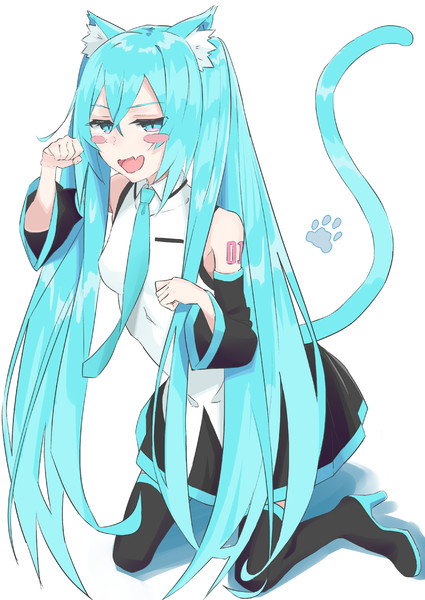 初音ミク 猫耳 Gosugasu さんのイラスト ニコニコ静画 イラスト