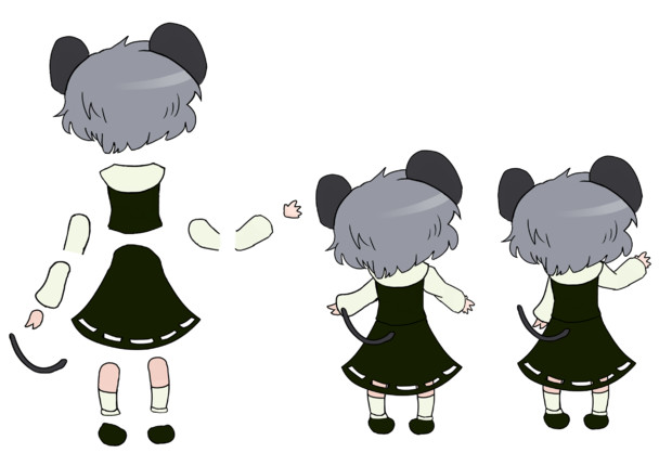 後ろ向きnyn姉貴分割 ニコニコ静画 イラスト