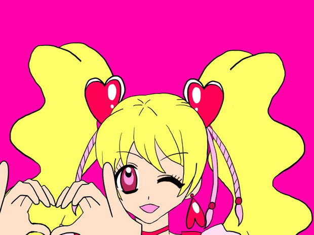 ピンクのハートは愛あるしるし もぎたてフレッシュ キュアピーチ 絵描きの冒険者katosan さんのイラスト ニコニコ静画 イラスト