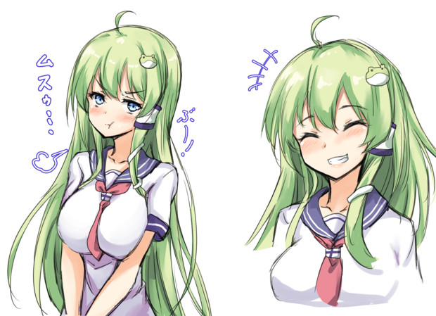 ご機嫌な早苗さんと不機嫌な高校生早苗さん 天城 さんのイラスト ニコニコ静画 イラスト