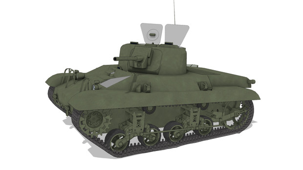 Mmd陸軍 M22軽戦車 モデル配布 森の民やむぅ さんのイラスト ニコニコ静画 イラスト