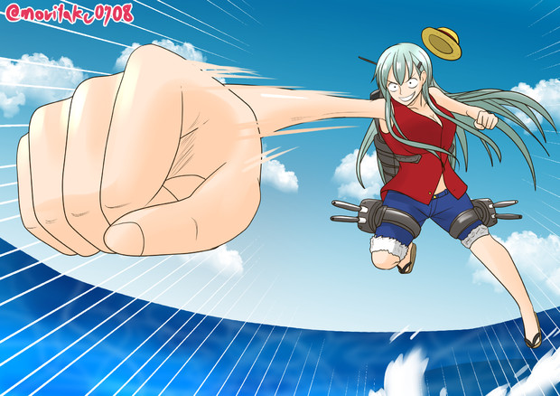 鈴谷褒められて伸びるタイプなんです Morita さんのイラスト ニコニコ静画 イラスト