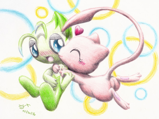 セレくんにべったりなミュウちゃん ミチート さんのイラスト ニコニコ静画 イラスト