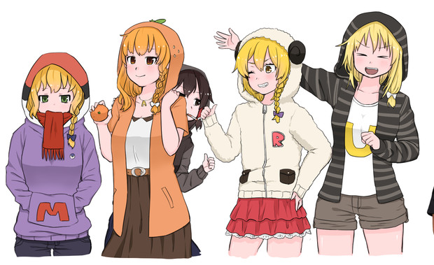 パーカーudk姉妹 A 女の子 さんのイラスト ニコニコ静画 イラスト