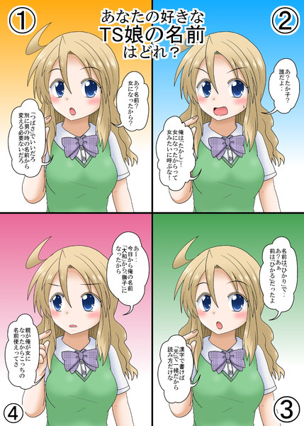 ｔｓ娘の名前の付け方 三日月ネコ さんのイラスト ニコニコ静画 イラスト
