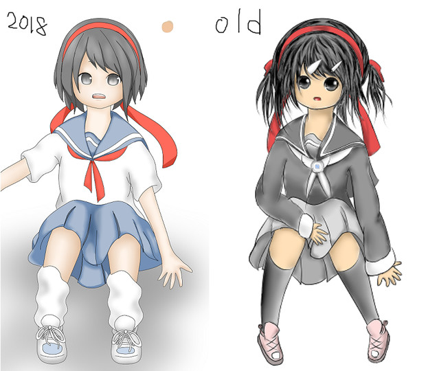 過去絵をリメイクしてみた ニコニコ静画 イラスト