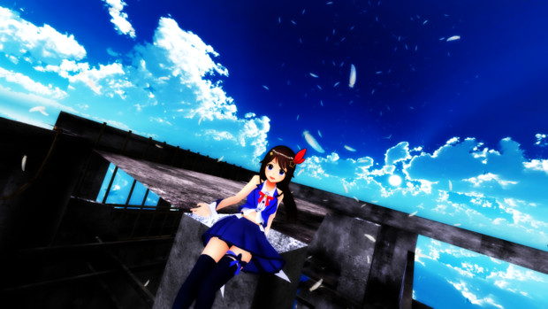 廃屋歌姫 蒼い空 アカツキ さんのイラスト ニコニコ静画 イラスト