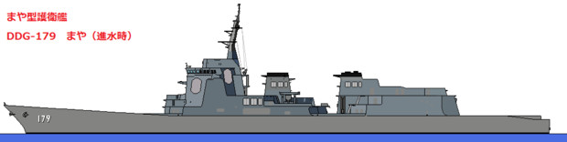 護衛艦　まや　進水時