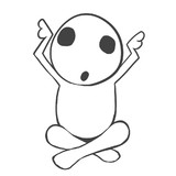 Okepictb5kq 上 かわいい ジブリ こだま イラスト