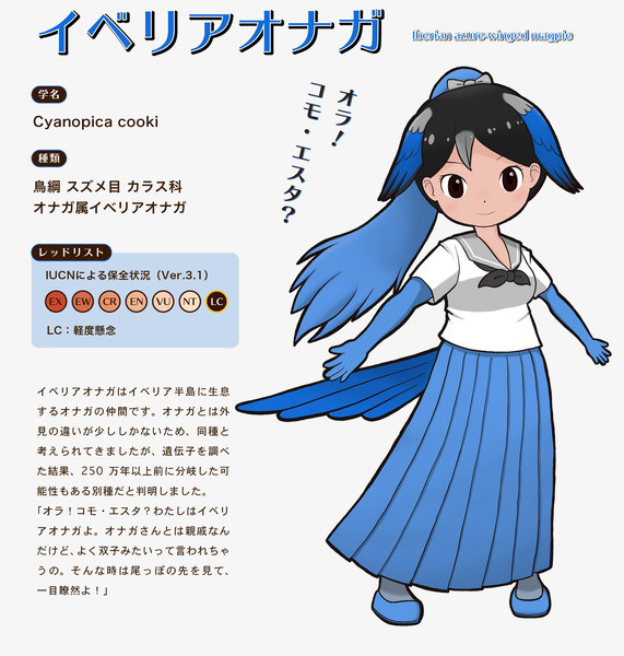 カラスのオリフレs イベリアオナガ ニコニコ静画 イラスト