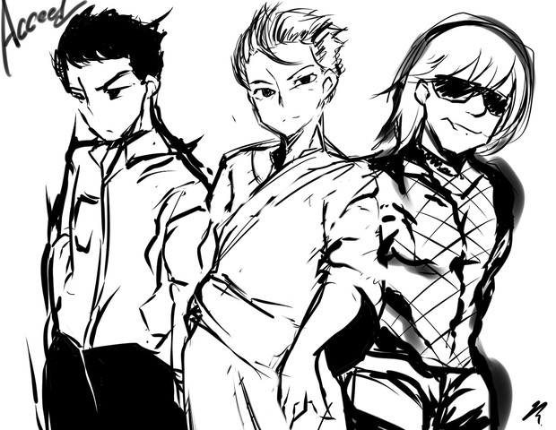 3人のおじさん 郵便受け さんのイラスト ニコニコ静画 イラスト